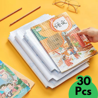 Self Adhesive Transparent Book Cover ( Pack Of 30)