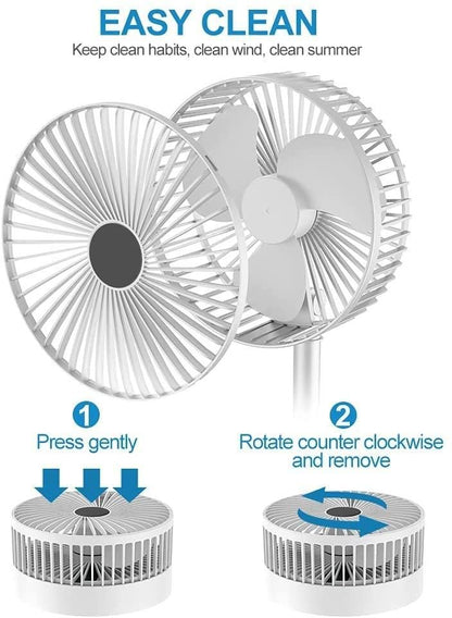 Powerful Rechargeable Table Desk Fan