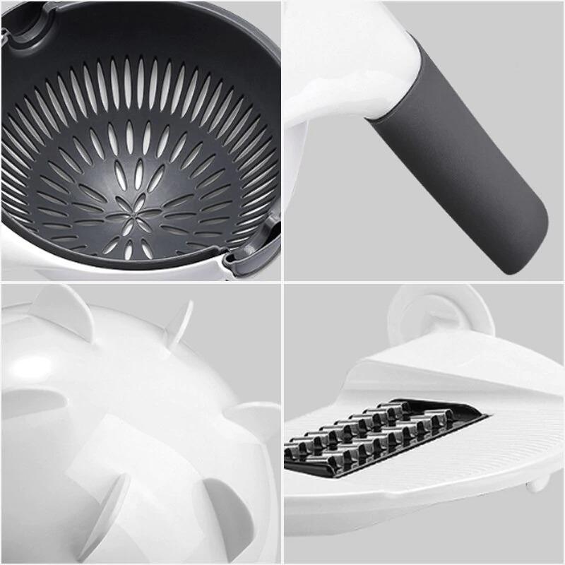 9 in 1 Smart Vegetable Cutter with Drain Basket