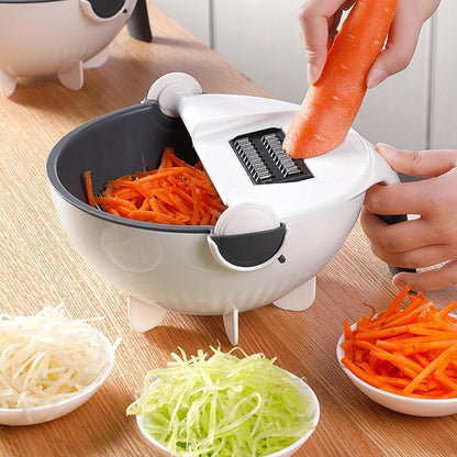 9 in 1 Smart Vegetable Cutter with Drain Basket