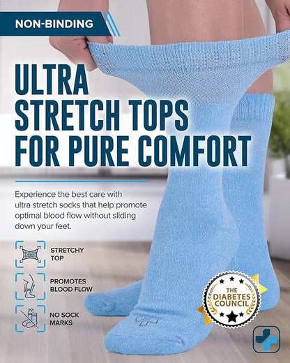 Bamboo Diabetic Compression Socks (Pack of 4 Pairs) – Lowest Price in the Market!