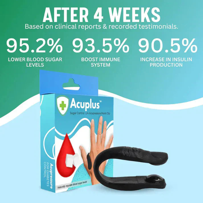 Accuplus+ Sugar Control Acupressure Point Clip - Buy 1 Get 1 FREE 🔥